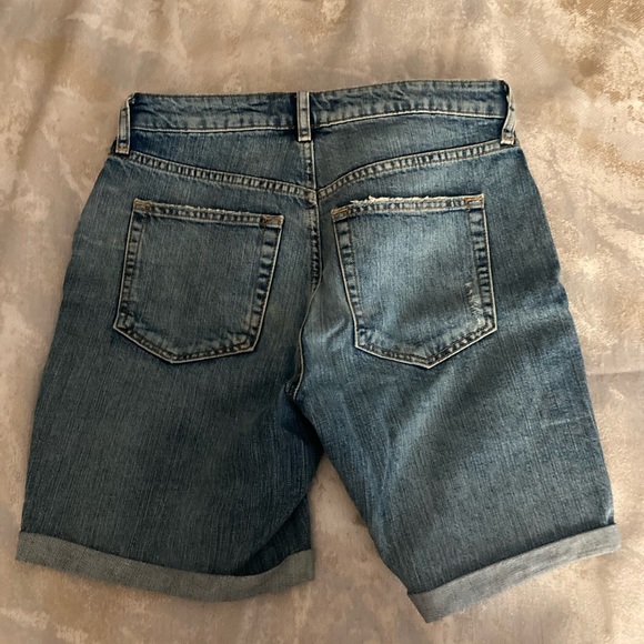 Free People blue denim shorts - Picture 2 of 3